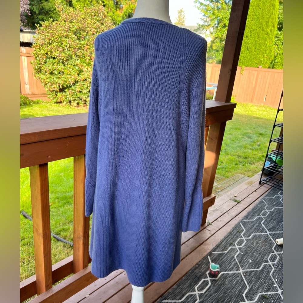 Halogen Blue Open-Front Cardigan - Picture 3 of 7